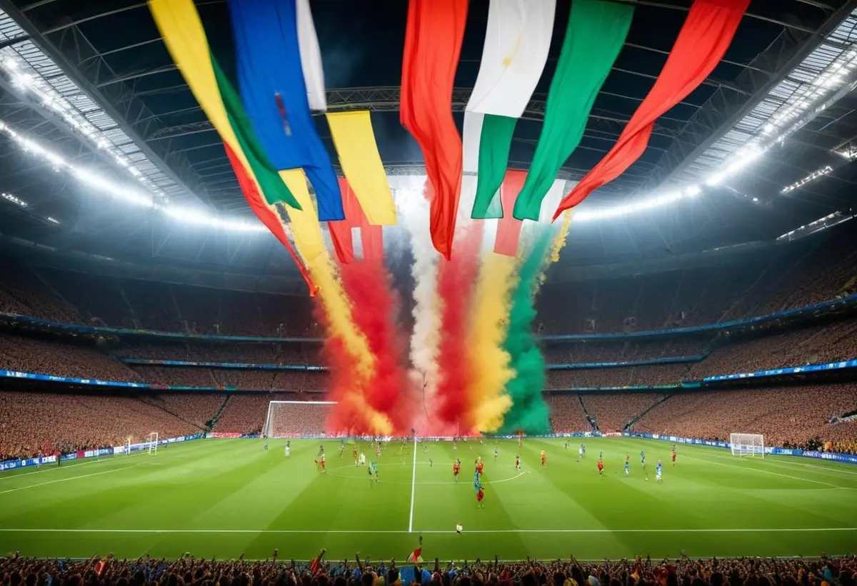 Belgien mot Italien illustration