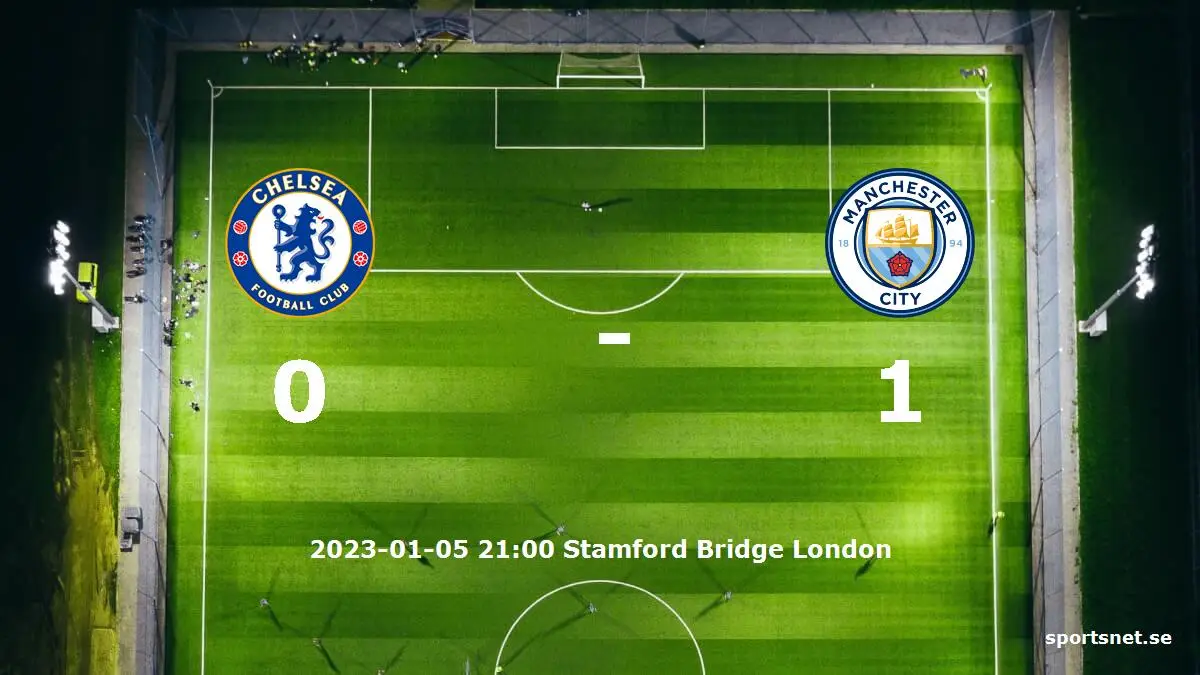 Chelsea mot Manchester City tidslinje och laguppställning
