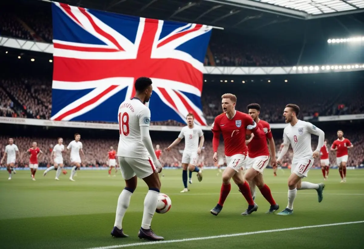 Så här lyckas Englands herrlandslag i fotboll! illustration