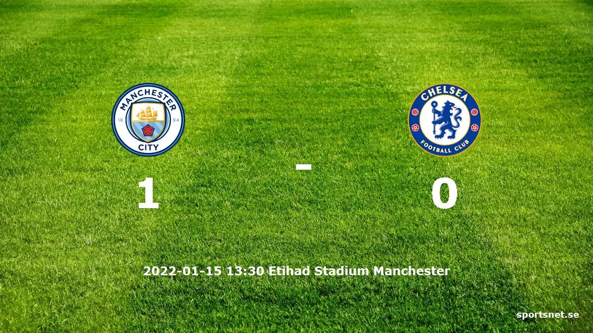 Manchester City mot Chelsea tidslinje och laguppställning