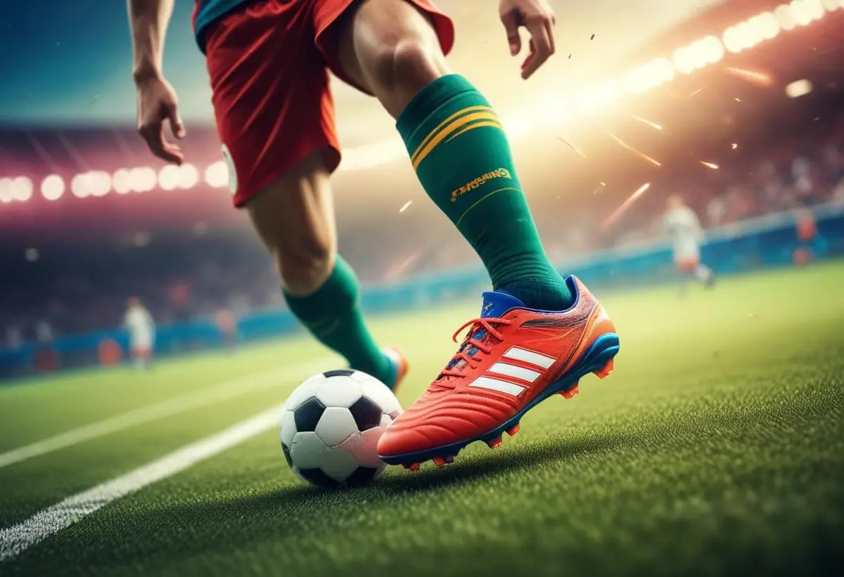 Möt världens snabbaste fotbollsspelare – en fartfylld resa! illustration