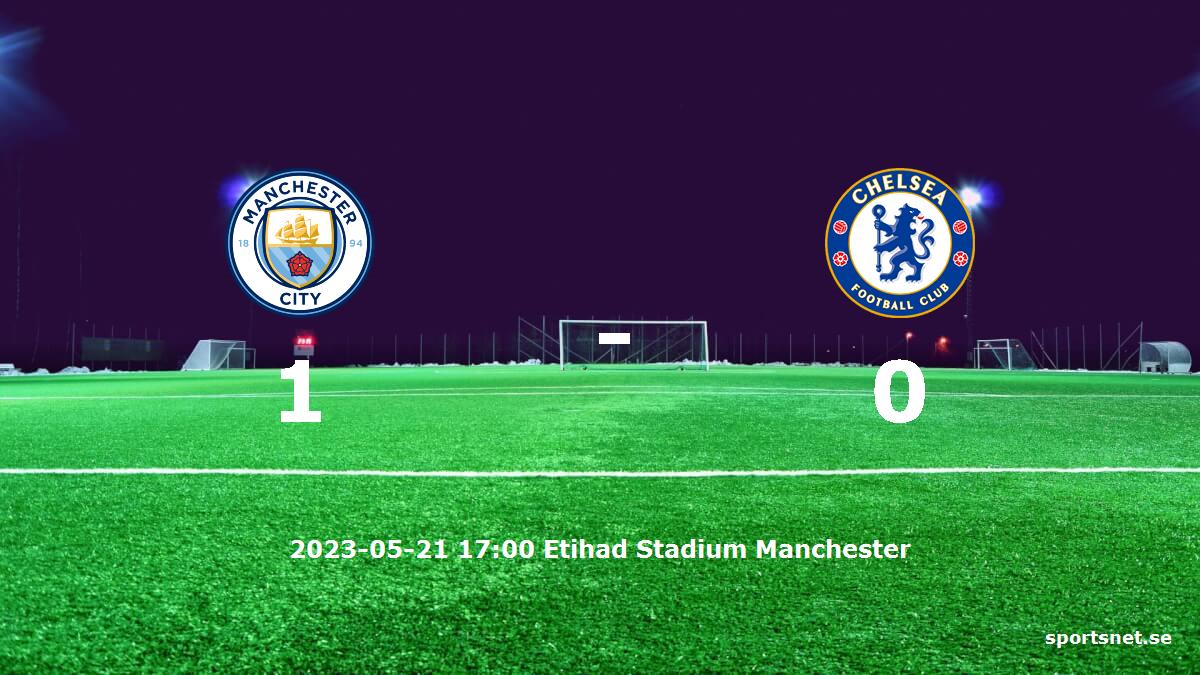 Manchester City mot Chelsea tidslinje och laguppställning